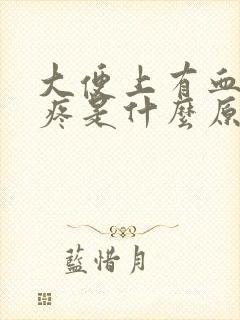 大便上有血肛门疼是什么原因