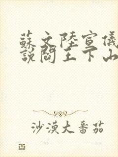 苏文陆宣仪的小说阎王下山封面