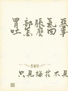 胃部胀气恶心想吐怎么回事封面