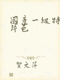 国产一级特黄大片色