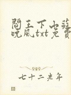 阎王下山苏文陆晚风txt免费下载