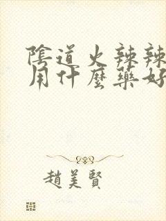 阴道火辣辣的疼用什么药好