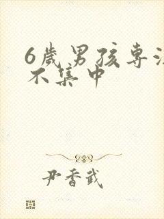 6岁男孩专注力不集中