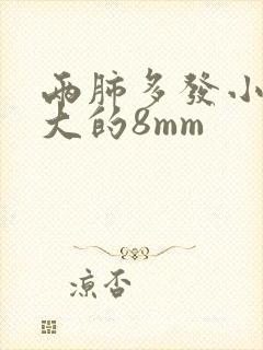 两肺多发小结节大的8mm