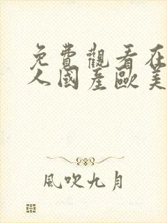 免费观看在线成人国产欧美