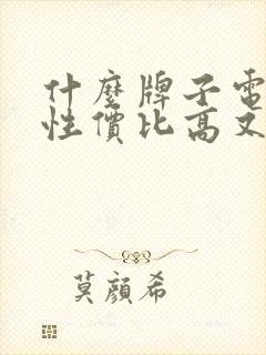 什么牌子电视机性价比高又实惠