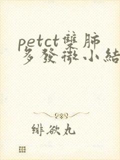 petct双肺多发微小结节