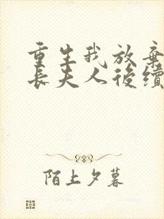 重生我放弃当首长夫人后续封面