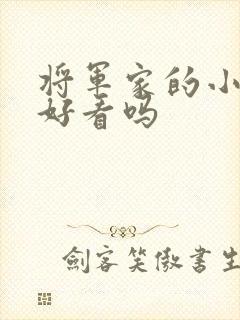 将军家的小娘子好看吗