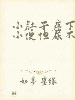 小肚子疼下坠想小便但尿不出来