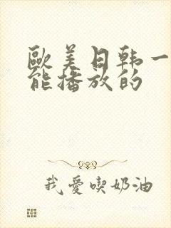 欧美日韩一级片能播放的封面