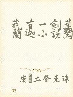 我有一剑叶观纳兰迦小说阅读版