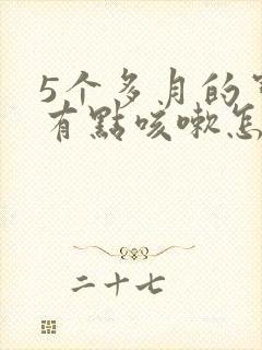 5个多月的宝宝有点咳嗽怎么办