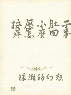 按压小肚子有点疼怎么回事封面