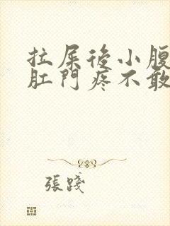 拉屎后小腹连着肛门疼不敢动封面