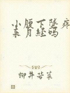 小腹下坠疼是要来月经吗