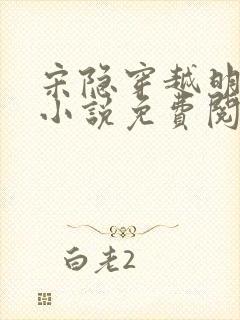 宋隐穿越明朝的小说免费阅读