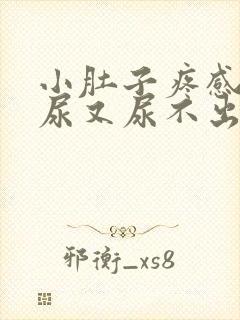 小肚子疼感觉有尿又尿不出来是什么原因封面