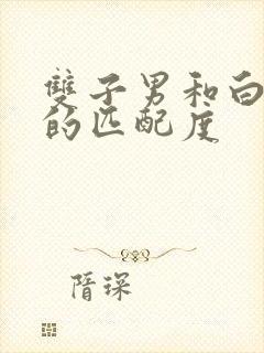 双子男和白羊女的匹配度