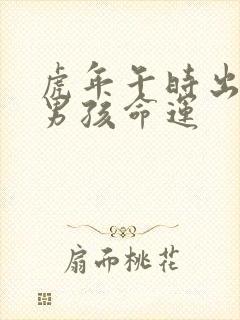 虎年午时出生的男孩命运