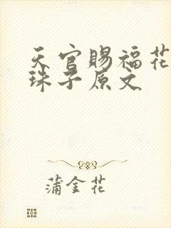 天官赐福花怜塞珠子原文