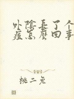 外阴长了个硬痘痘怎么回事