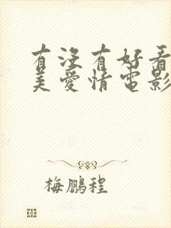 有没有好看的欧美爱情电影推荐