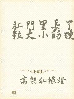 肛门里长了个米粒大小的硬疙瘩