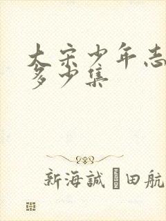 大宋少年志一共多少集