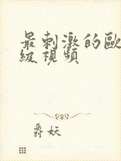 最刺激的欧美三级视频