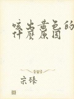 咳出黄色的痰是什么原因封面