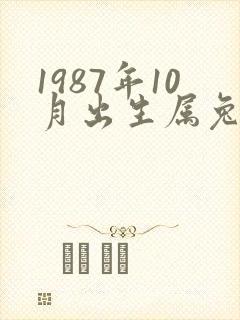 1987年10月出生属兔命运如何