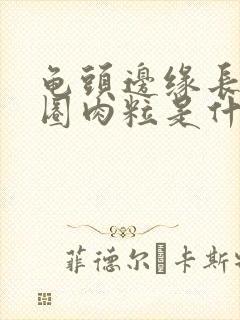 龟头边缘长了一圈肉粒是什么封面