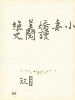 绝美娇妻小说全文阅读