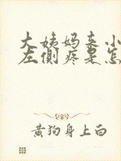 大姨妈来小肚子左侧疼是怎么回事女性