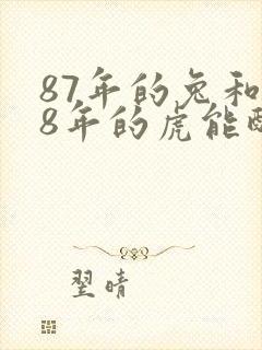 87年的兔和98年的虎能配吗?