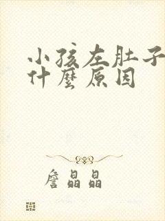 小孩左肚子疼是什么原因