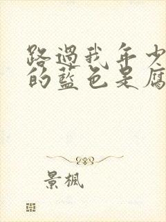 路过我年少时光的蓝色是腐剧吗