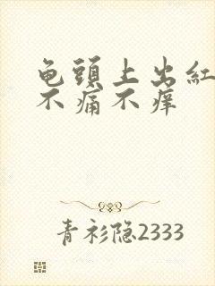 龟头上出红点点不痛不痒封面