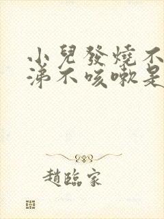 小儿发烧不流鼻涕不咳嗽是什么原因