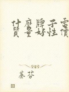 什么牌子电视机质量好性价比高的