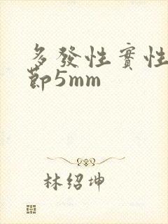 多发性实性肺结节5mm