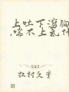 上吐下泻胸口闷,喘不上气什么情况