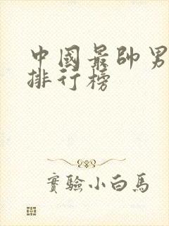 中国最帅男明星排行榜