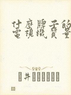 什么牌子的液晶电视机质量最好