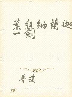 叶观纳兰迦我有一剑