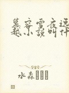 慕容雪夜逸尘穿越小说叫什么名字