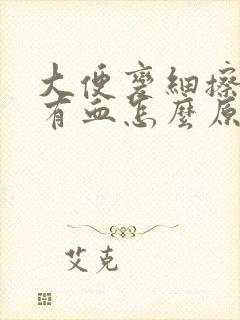 大便变细擦屁股有血怎么原因