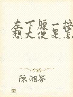 左下腹一按就疼想大便是怎么回事