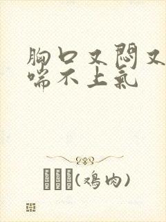 胸口又闷又痛还喘不上气